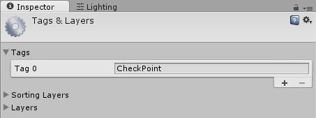 Creating the tag 'CheckPoint'